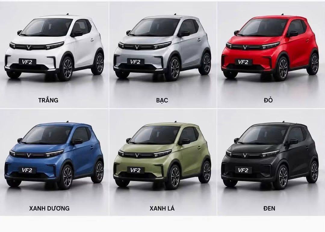 Bảng máu xe, hình ảnh thực tế Vinfast VF2.